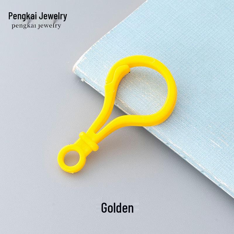 DIY Jewelry Accessories: Candy Color Plastic Buckle Set (Question Mark, Bag, Light Bulb, Gourd).