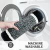 Microfiber Bathroom Closestool Carpet Waterproof Non-slip Quick Drying Machine Washable TPR Backing Medium Velvet Toilet Mats
