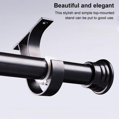 2 Stück Vorhangstangenhalter für 28mm Stangen Schwerlast Metall Vorhangstangenhalter Wand- oder Deckenmontage Vorhangstangenhalterung für Badezimmer Wohnzimmer Schlafzimmer