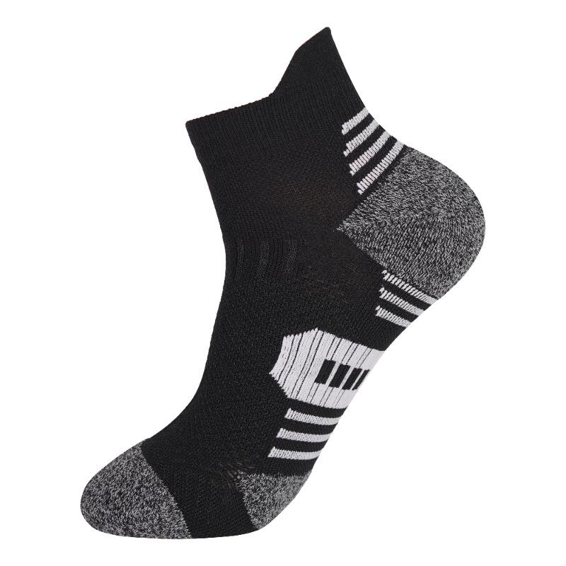 Men's Cross-Border Low-Cut Sports Socks - Sweat-Absorbent, Odor-Resistant, Ideal for Cycling, Marathon, Running