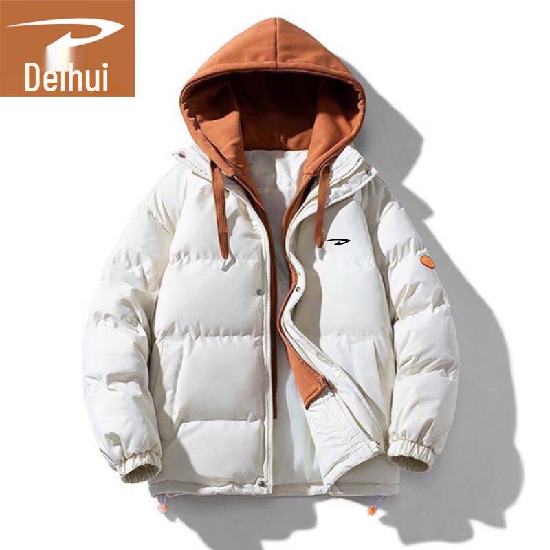Deerhui Men's Winter Hooded Padded Jacket