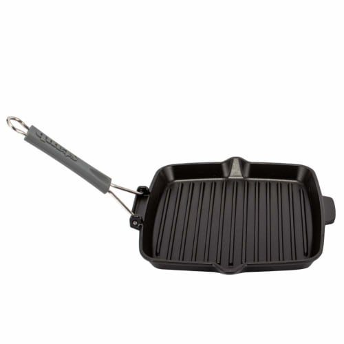 Staub Square Grill Pan, 24cm, Black, 1202123