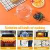 Clear Cooking Pot with Lid and Brush 1500ml Glass Simmer Pot Borosilicate Glass Clear Cookware Nonstick for Pasta Noodle Soup