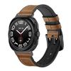 Leather Business Band for Samsung Galaxy Watch 8 Classic 46mm 44mm 40mm No Gaps Men Bracelet for Galaxy Watch 7 Ultra 47mm Luxury Curved End Strap