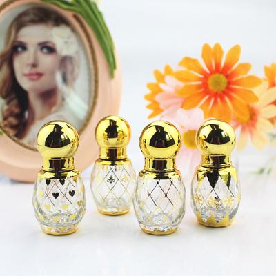1/4pcs Mini Perfume Bottle, Lightproof Rollerball Dispenser Bottle, Portable Travel Essential Oil Bottle, Suitable for Travelling and Carrying