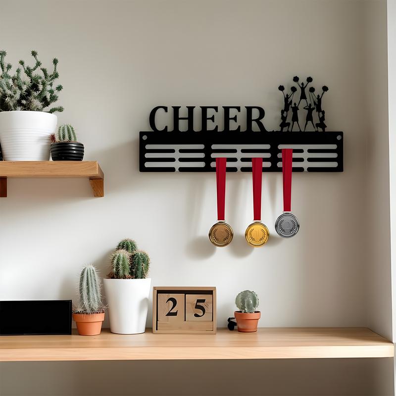 Ausstellungsregal für Auszeichnungen Cheerleading-Thema Lauf-Ausstellungsregal Metall-Trophäenregal für Wettlauf, Laufen, Gymnastik, Schwimmen Medaillengewinner