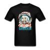 Be First Like Gagarin Retro CCCP Soviet Cosmonaut TShirt 100 Cotton ONeck Summer Short Sleeve Casual Mens Tshirt Size S3XL