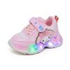Sanrio Kuromi Child Casual Shoes New Led Light Sneakers Water Proof Plus Velvet Snow Boots Kids Anti-Slip Running Shoes