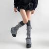 Wool Ball Knitted Foot Cover New Lolita Sweet Girl Leg Warmer Knit Socks Women Autumn Winter Heap Heap Socks Cute Ripped Sock