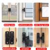 Heavy-Duty Security Anti-Theft Door Lock Handle, Commercial/Residential Grade Safety Pin Lock with Adjustable Sliding 90°/180°