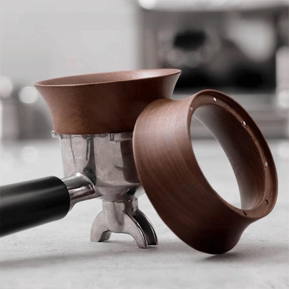 Wood Portafilter Coffee Catcher Ring 51/53/58mm Coffee Powder Ring Coffee Dosing Ring Barista