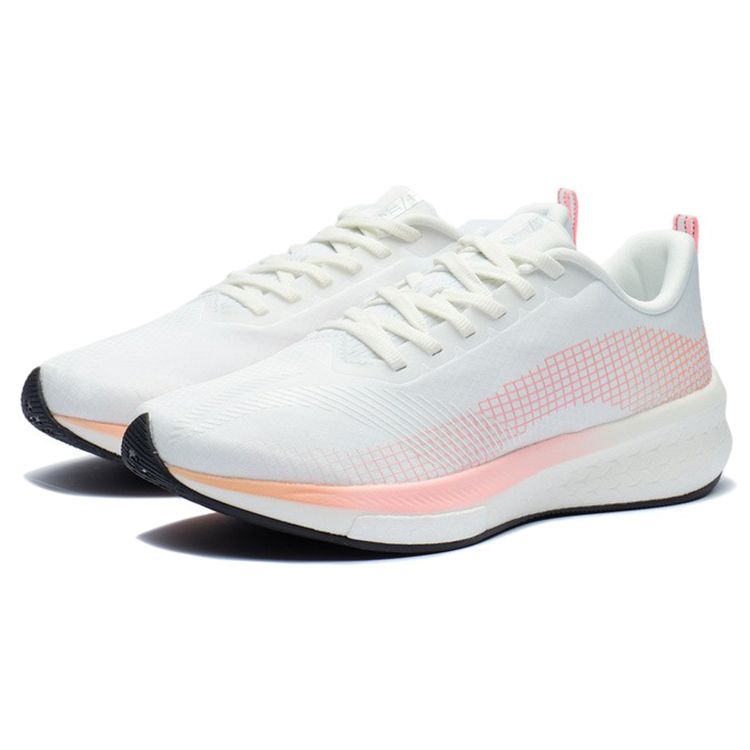 Li Ning Red Rabbit 5 Pro Reflective Racing Professional Low Top Running Shoes Women Running Shoes Standard-White ARMR016-1
