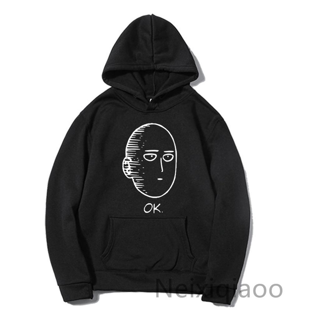 

Loose popular anime one-punch man Saitama hoodie Harajuku top sportswear spring and autumn unisex clothing harajuku L