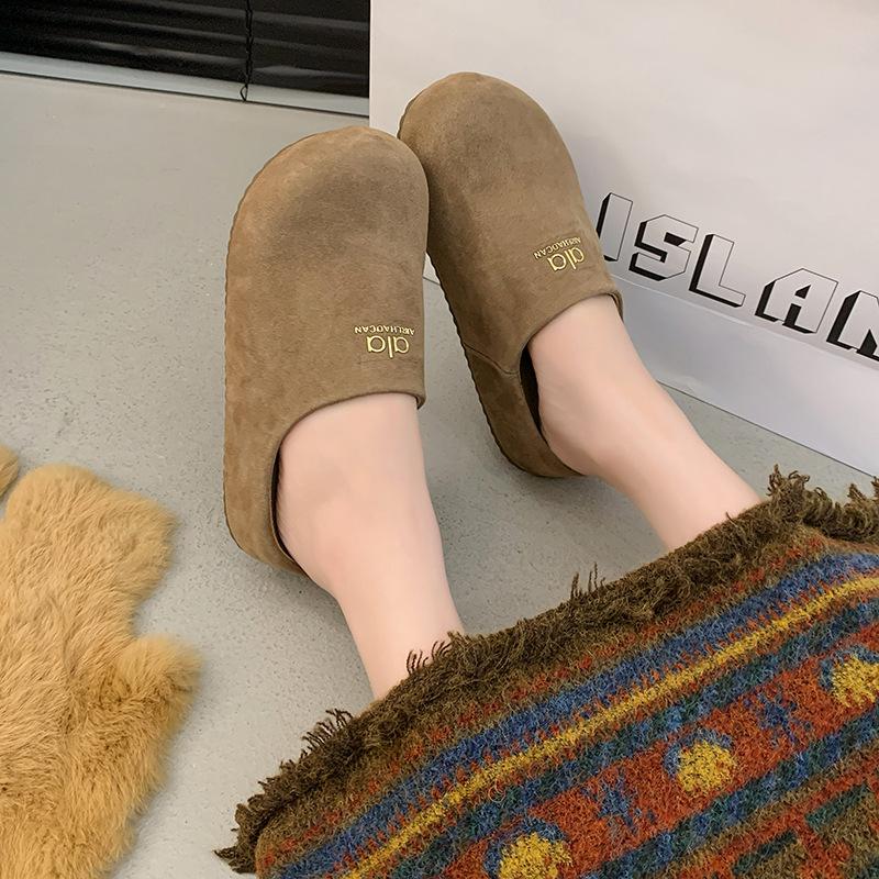 

Lightweight Boken shoes bag head half slippers women s 2025 new spring and summer outer wear Boken lazy one-pedal sandals women 40 хаки