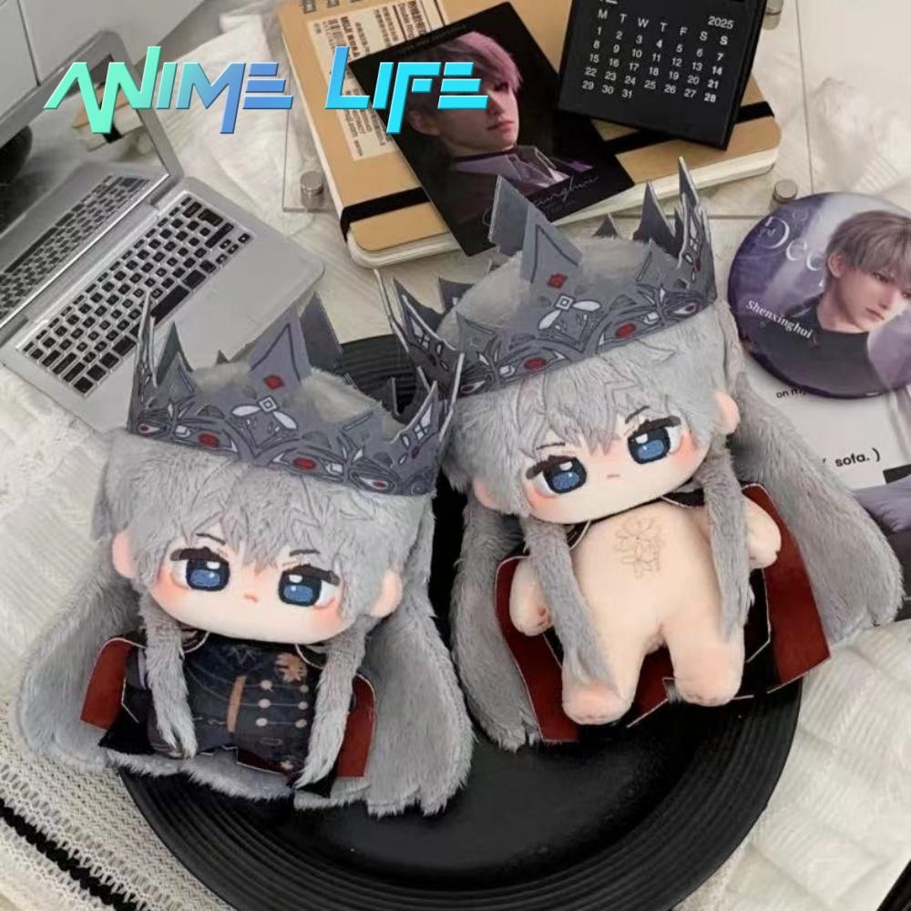 Plushie Love and Deepspace Xavier Dark King 10cm Doll Toy Plush Body Stuffed Crown Cloak Game Cosplay