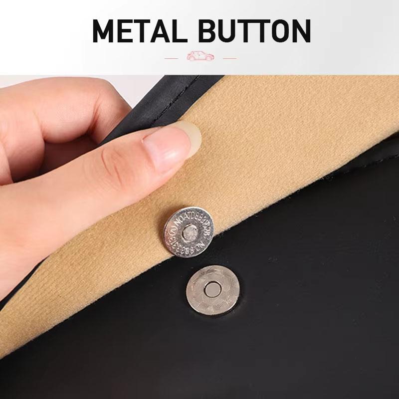 SEAMETAL Car Trunk Organizer PU Leather Multi-Pocket Auto Seat Back Hanging Storage Bag Mesh Net Universal for Suv Hatchback Mpv