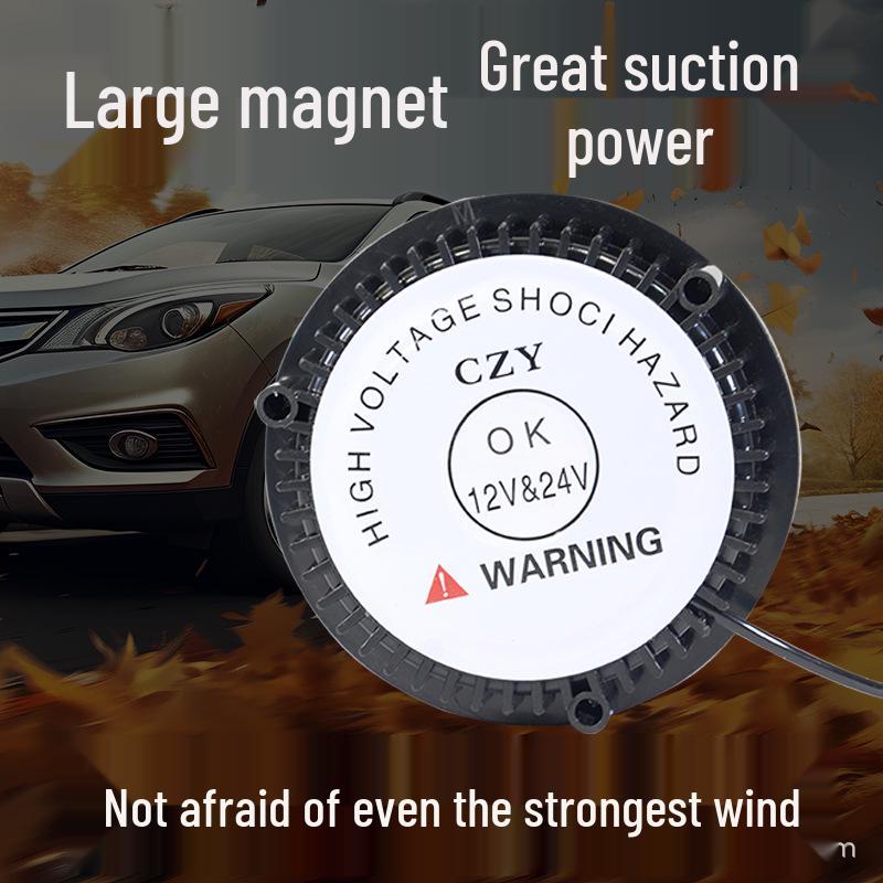 Waterproof Magnetic Solar Strobe Flashing Signal Light for Vehicle and Barrier Warning