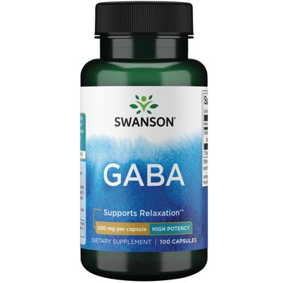Capsule di GABA 500 mg, 100 compresse, 1 unità