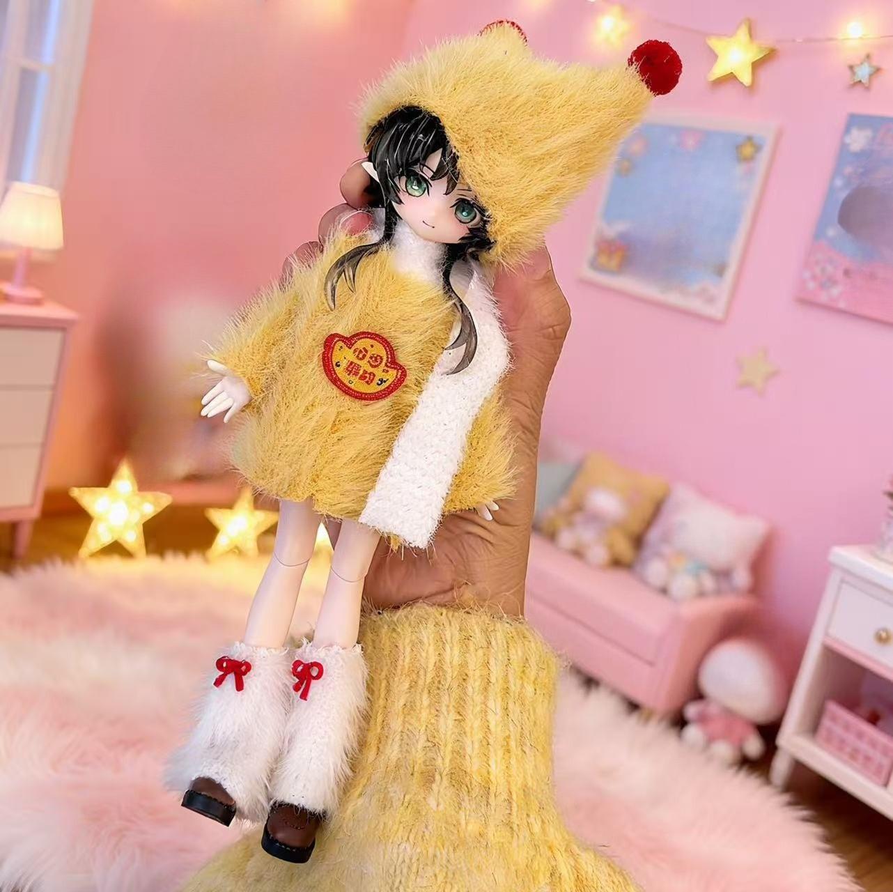 

Clothes Doll Set For 1/8 1/12 Ob11 Bjd Dolls Winter Outfit Dress Up Accessories (Only Clothes) For Kids Adults Children s Birthday Gift Holiday no doll