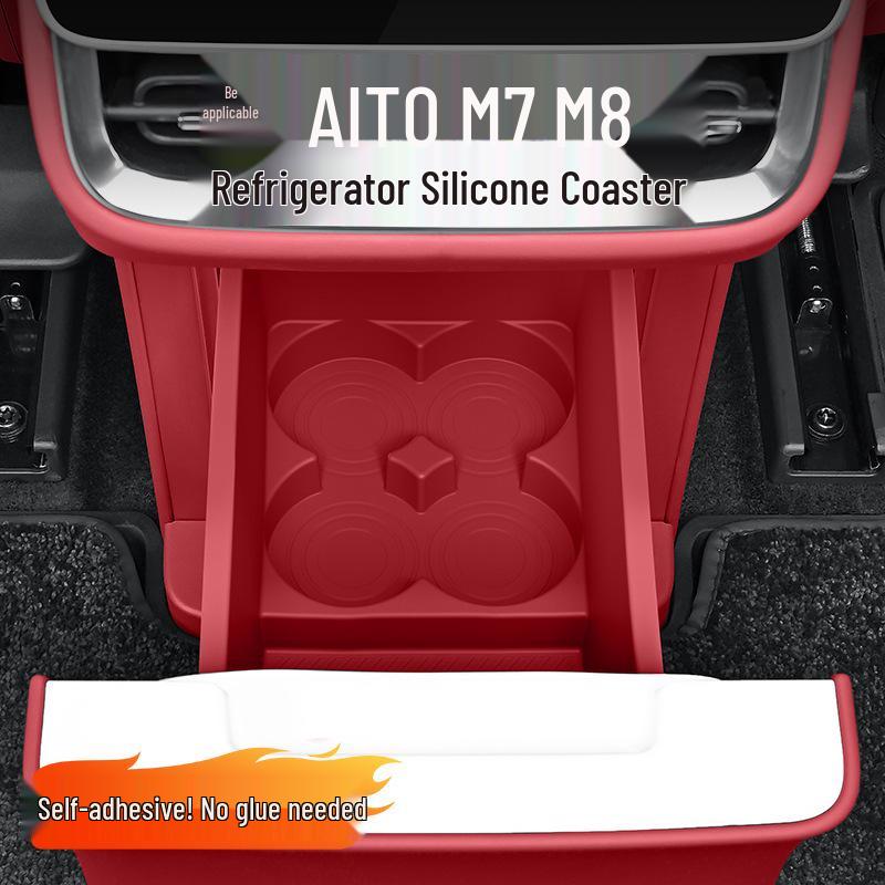 AITO M9/M8/M7 Refrigerator Silicone Mat Cup Holder Organizer Tray