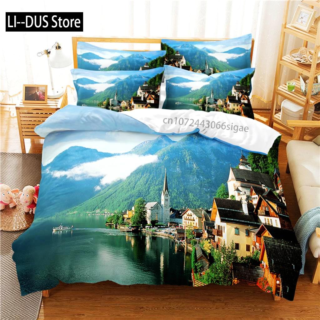 Seaside Bedding Set Duvet Cover Set 3d Bedding Digital Printing Queen Size Bedding Set Fashion Design