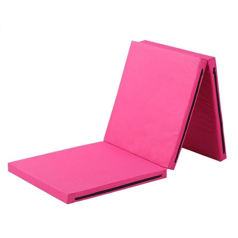 50MM Portable Anti Slip Foam Gymnastic Mat Leather Yoga Gymnastic Tumbling Mattress Gym Mat Foldable Exercise Mat