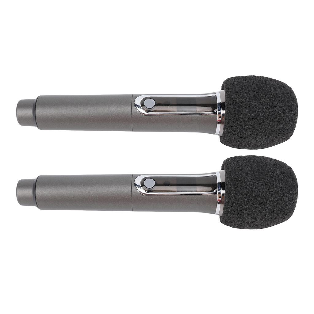 Drahtlose Mikrofone Bluetooth Duales Handheld Schnurloses Dynamisches Mikrofonsystem mit Empfänger für Karaoke