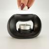 Ceramic Zen Oil Burner - Oval Pebble  - Matt Black