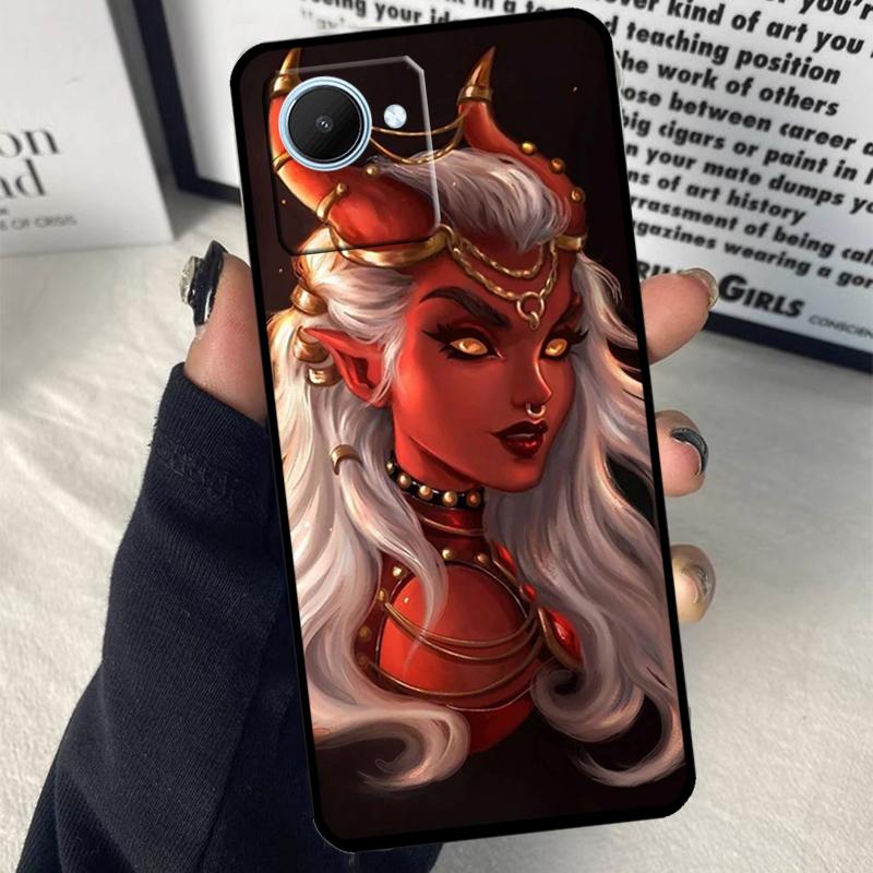 Aesthetic Devil Woman Bad Girl For Realme C55 C75 C67 C63 C51 C61 C53 C35 C65 C71 11 12 13 14 Pro Plus GT6 GT7 15 Pro Case