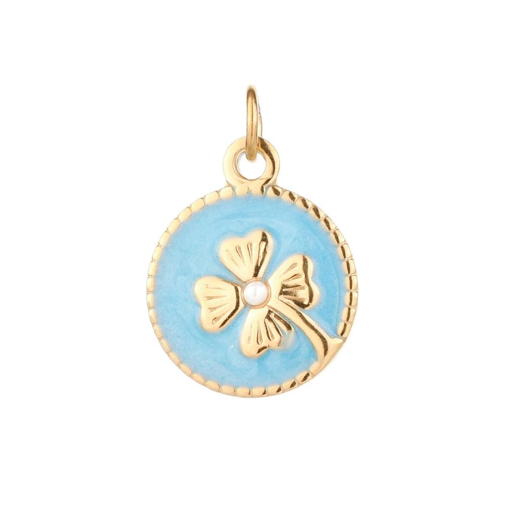 18K Gold Plated Stainless Steel Beach Pendant Charm for DIY Necklace & Bracelet Jewelry