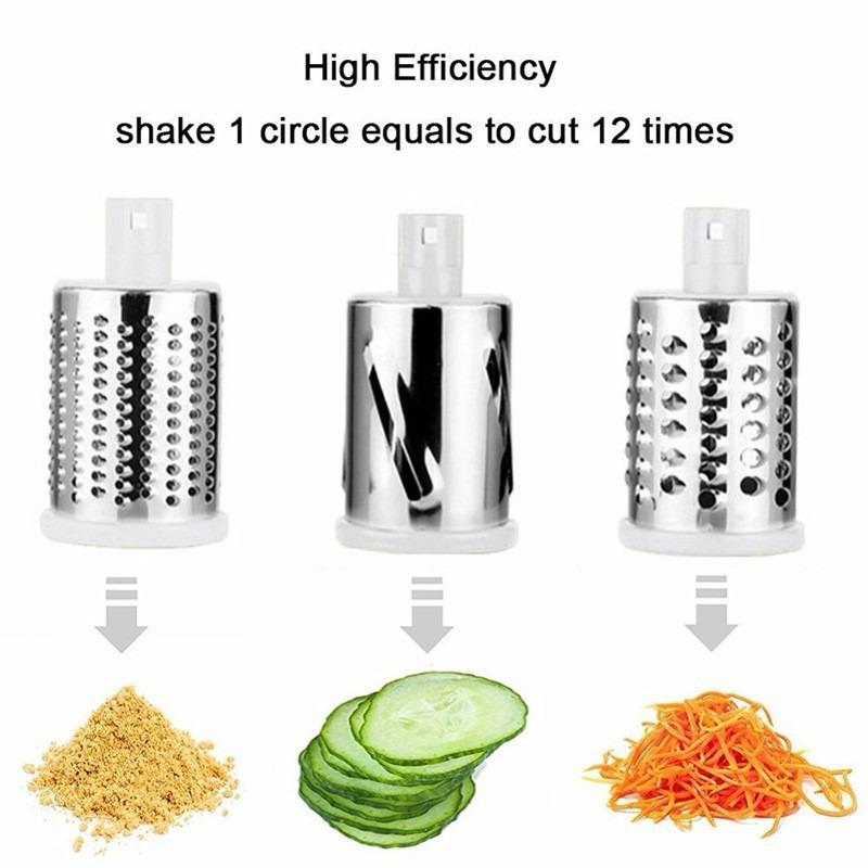 Kitchen Multifunctional Roller Vegetable Cutter Hand Crank Household Shredder Grater Potato Slicer Cheese Machine