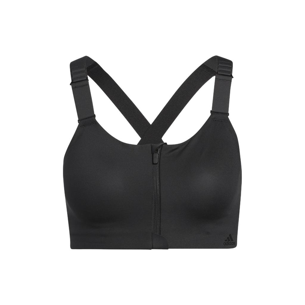 Adidas Solid Color Adjustable Strap Zipper Sports Bra Women Underwear HC7497