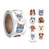 New 500pcs/roll Animals Stickers For Kids Teacher Reward Stickers School Classroom Supplies Round Encourage Stickers