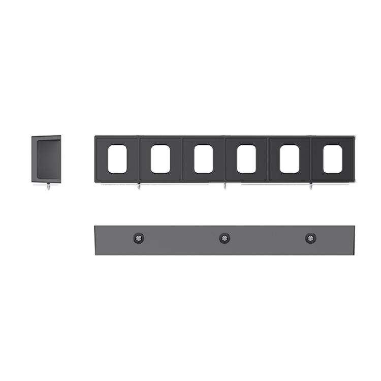 Vertical Laptop Storage Stand With AntiScratch Pad Secure Under Desk Mounting For Office And Home Use Space Efficient