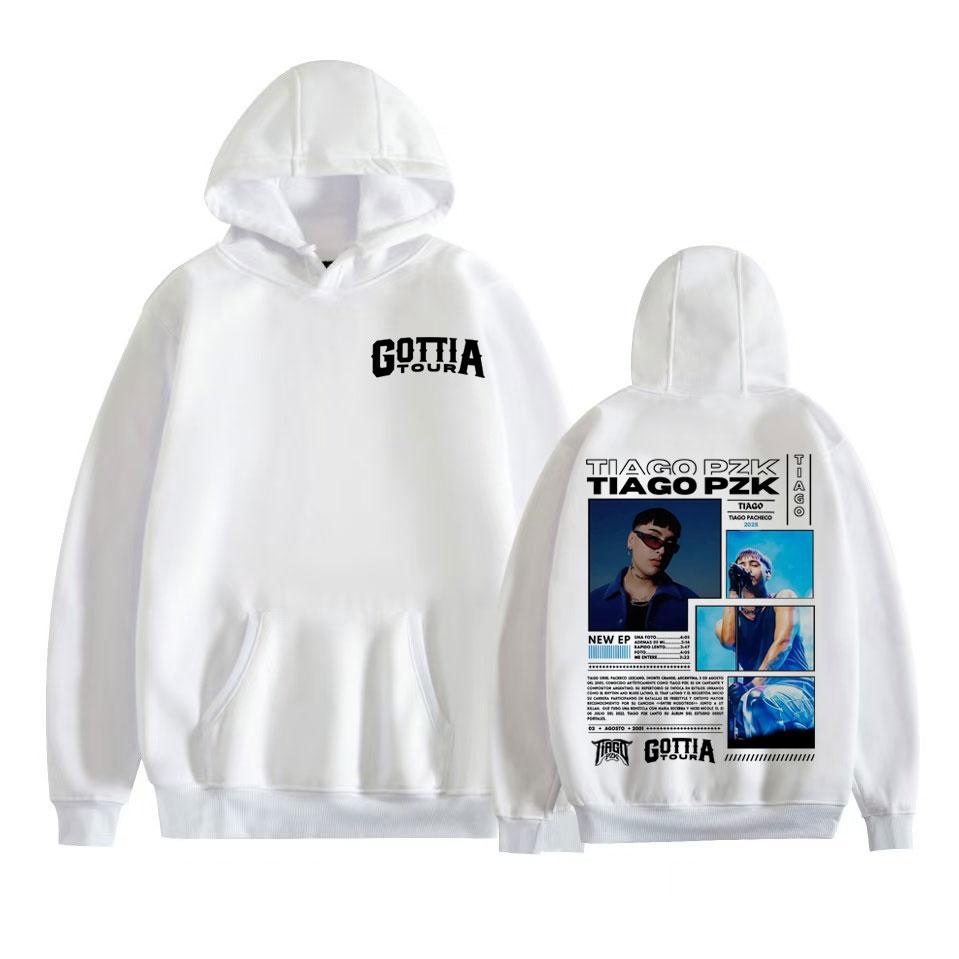 Rapper Tiago Pzk Gottia Tour New Album 2025 Hoodie Men Women Fashion Hip Hop Punk Sweatshirts Comfort Fleece Long Sleeve Hoodies