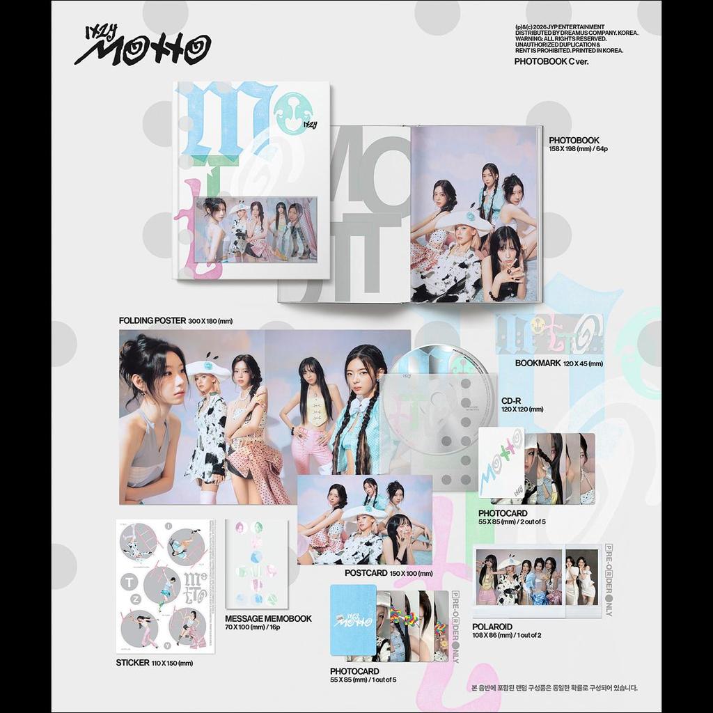 [Pre-order] ITZY [Motto] PHOTOBOOK Ver. (A/B/C Ver.) + Free Gift