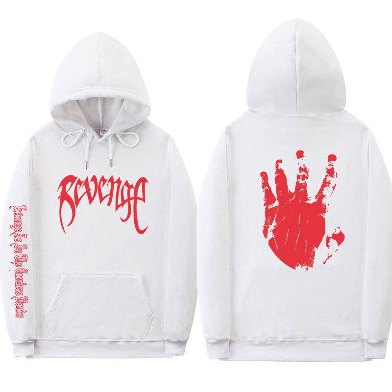 Xxxtentacion Unisex Gewickelte Bündchen Streetwear Revenge Hoodie Sweatshirt