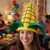 Breathable Lining Corn Shaped Funny Party Hat Soft Felt Quirky Cosplay Cap  Festival Celebration