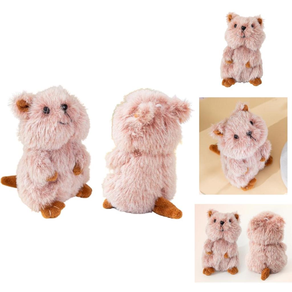 Quokka Plush Keychain With Soft Cotton Filling For Backpack Decor