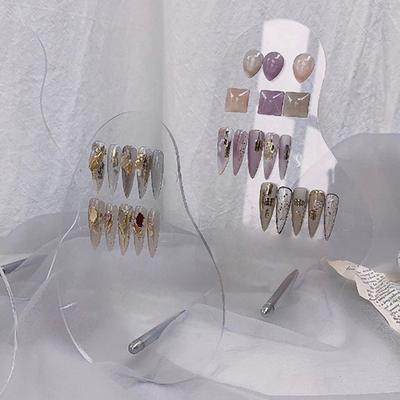 Ακανόνιστη Ακρυλική Τέχνη Νυχιών Ψεύτικες Άκρες Πίνακας Επίδειξης Ράφι Βάση Επίδειξης Μανικιούρ