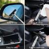 1PC Car Rearview Mirror Wiper - Portable Telescopic Bracket Scraper for Car Glass Mist Removal Cleaning Wiper Tool