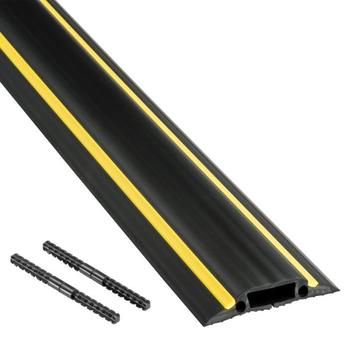 D-Line - Passe Câble Sol Souple FC83H/9M - Noir - Liégeable - Prévient les Accidents au Travail