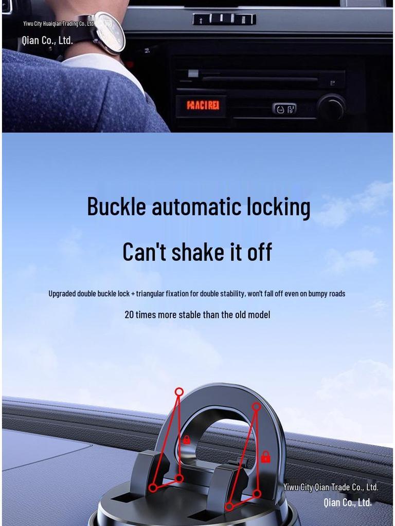 2025 Anti-slip Rotating Car Phone Holder & Navigation Console Support