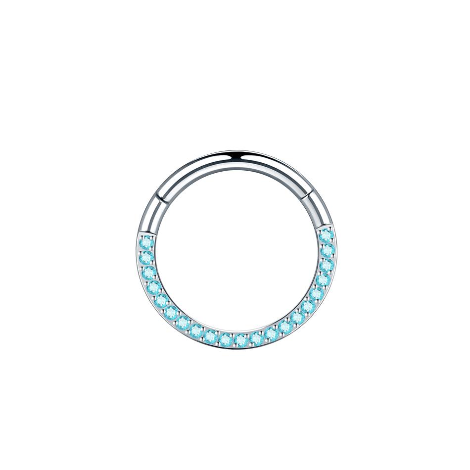 

1PC 16G Surgical Steel Hoop Earrings for Women 6/8/10/12mm CZ Paved Small Helix Piercing Tragus Cartilage Piercing Body Jewelry 16G 1.2x8mm