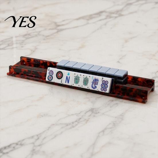 Magnetic Tile Pusher Rack 1/4Pcs American Mahjong with Pusher, Non-slip Acrylic Mah Jongg Holder & Bar, Accessories for Home Party Play