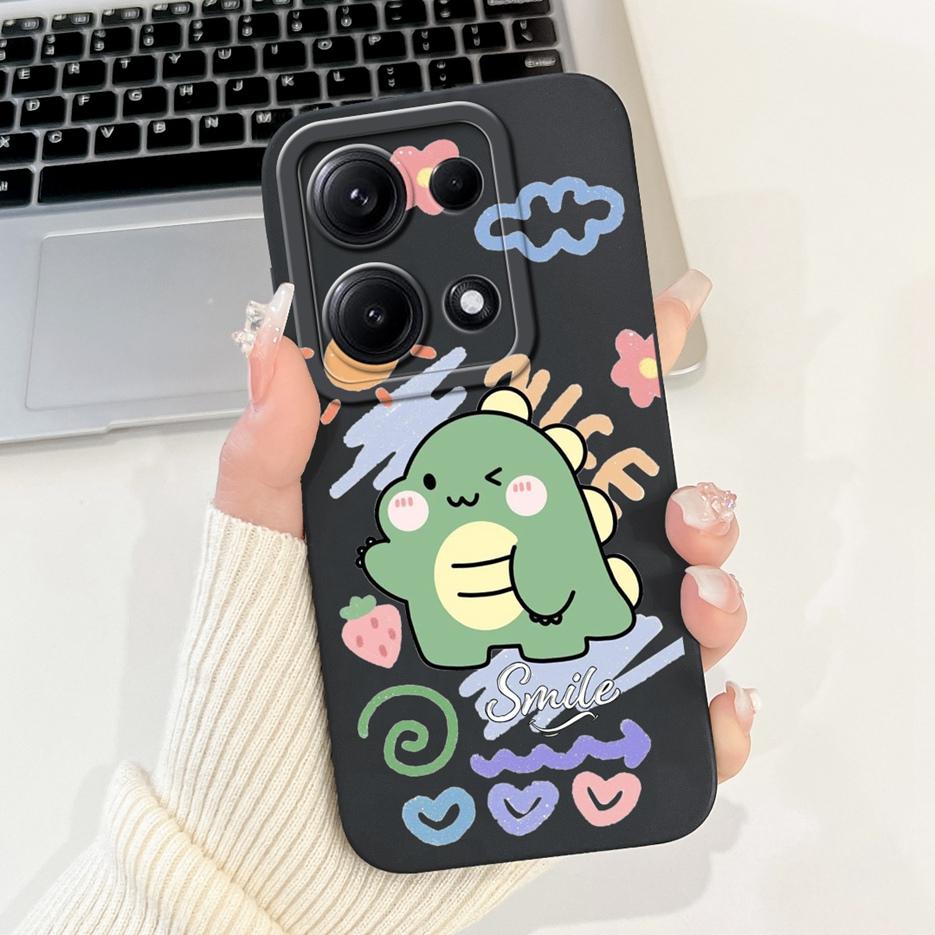 For Xiaomi Redmi Note 14S Case 6.67'' Cute Cat Dinosaur Cartoon Cover Matte Phone Case For Redmi Note 14S Note14S 4G Soft Fundas
