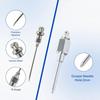 Coupler Kit with 90 Degree Fitting Piece, Flexible Hose and Clamp Body for Vehicle Service and Equipment Lubrication Daily Tasks and Care