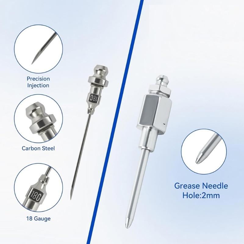 Coupler Kit with 90 Degree Fitting Piece, Flexible Hose and Clamp Body for Vehicle Service and Equipment Lubrication Daily Tasks and Care