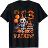 Kids Boo It's My 3rd Birthday Halloween Skeleton 3 Years Old T-Shirt