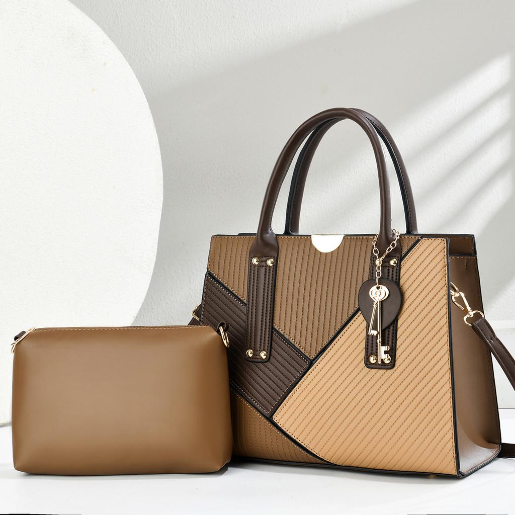 Pu Handbag With Metal Accents For Daily Office And Casual Wear